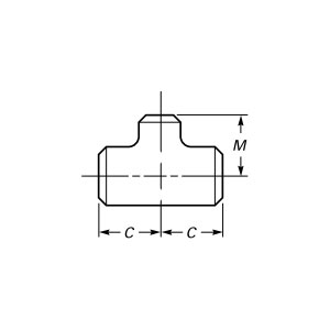 Приварной переходной тройник