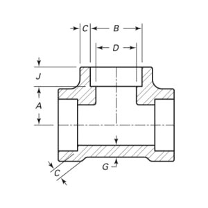 Кованый равнопроходный тройник